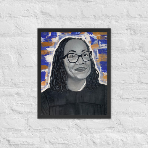 Framed poster