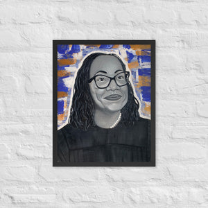 Framed poster